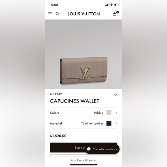 Authentic Louis Vuitton Capucines wallet - Picture 17 of 17